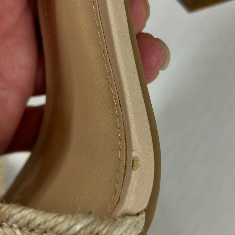 LC Lauren Conrad Tan Block Heel Sandals
